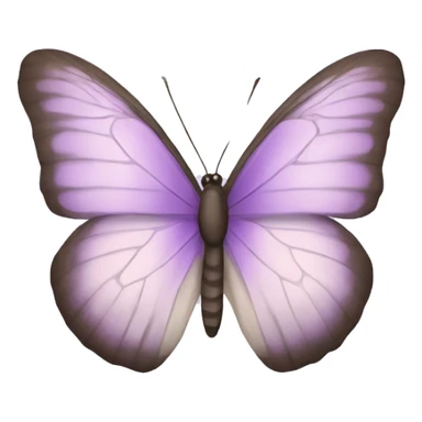 lilac butterfly sticker