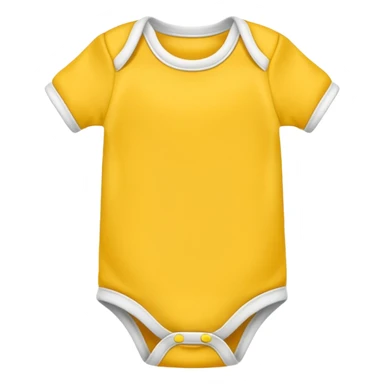 
Plain yellow baby’s onesie shirt sticker