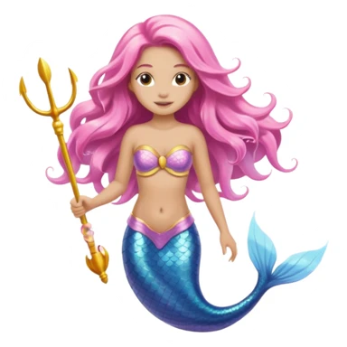 Mermaid wearing a light pink snorkel sticker