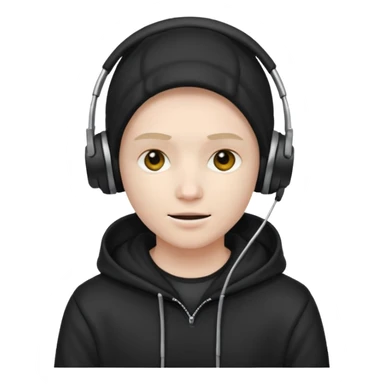 HACKER WITH HEADSET  sticker