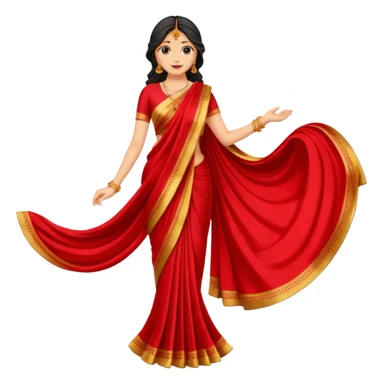 saree red sticker