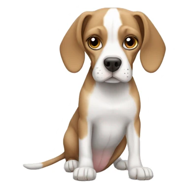 beagle and gray sphynx sticker