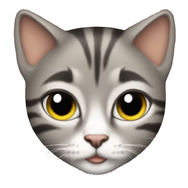 Cat with a crop top sticker