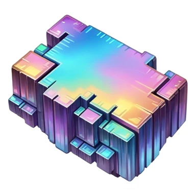 A chunk of bismuth sticker