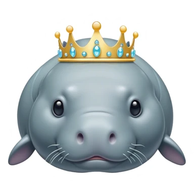 Manatee looking like a diva sticker