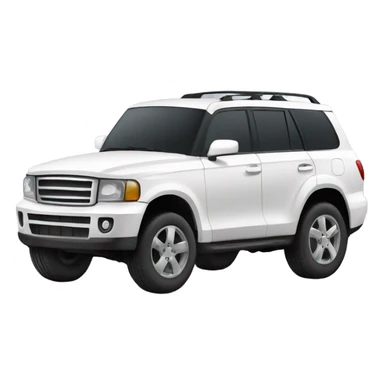 white suv sticker