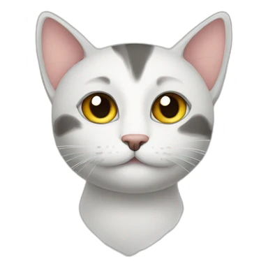 cat draws FLO logo sticker