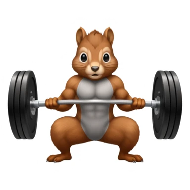 Squirrel dead lift sticker