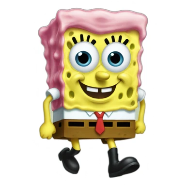 SpongeBob leaving sticker