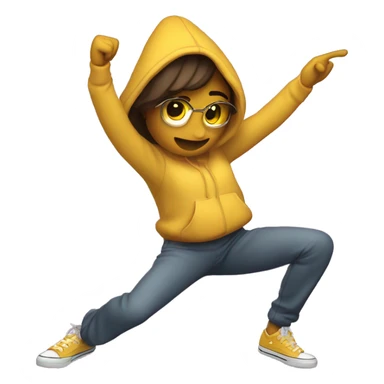 chica rizada haciendo el DAB aesthetic  sticker