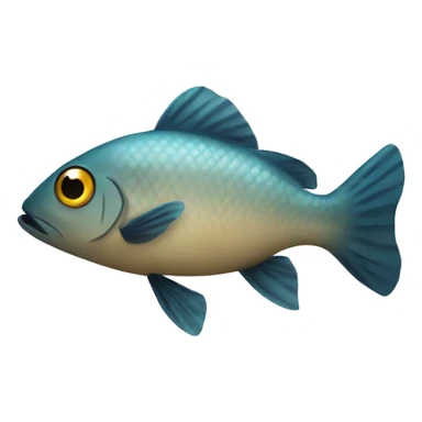 Inverse fish sticker