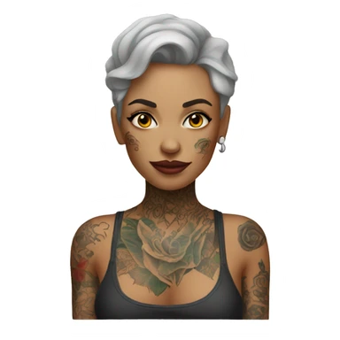 tattooed-woman sticker