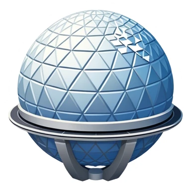 spaceship earth from epcot center sticker