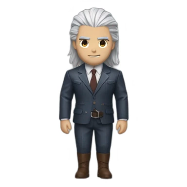 Geralt of Rivia in Brunello Cucinelli suit sticker