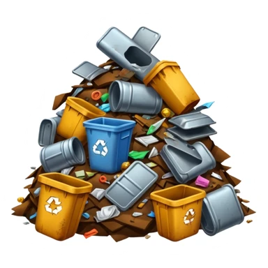 trash tiny sticker