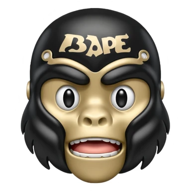 Сделай логотип Bape sticker