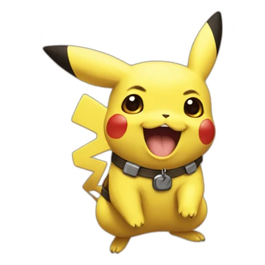 Pikachu joyeux sticker