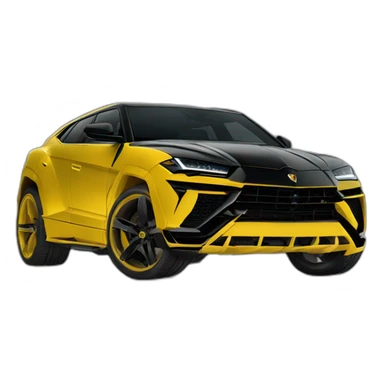 Yellow Lamborghini Urus  sticker