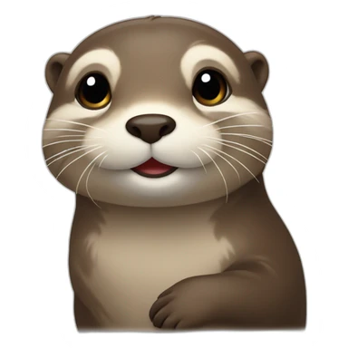 Otter blessing sticker