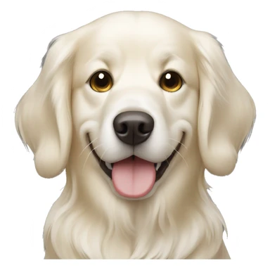 English creme golden retriever  sticker