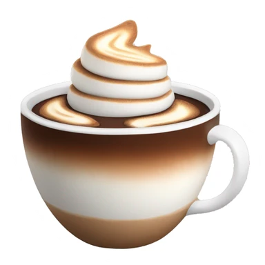 hot chocolate with a toasted marshmallow rim sticker