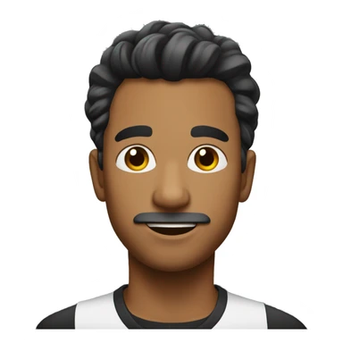 chico moreno con el pelo negro liso corto  sticker