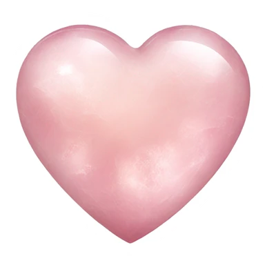 Light pink quartz heart sticker