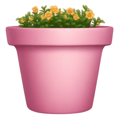 pink flower pot sticker