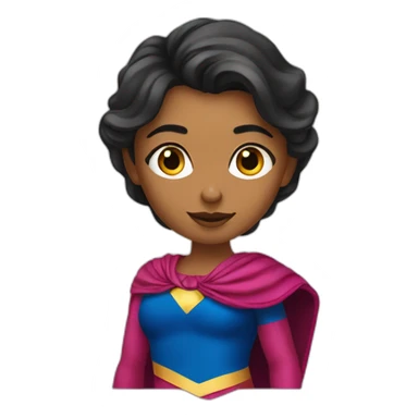 a super girl in saari sticker