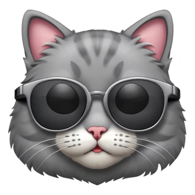 Cat wearing sunglasses sticker