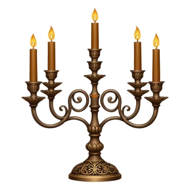 Gothic autumn candelabra sticker