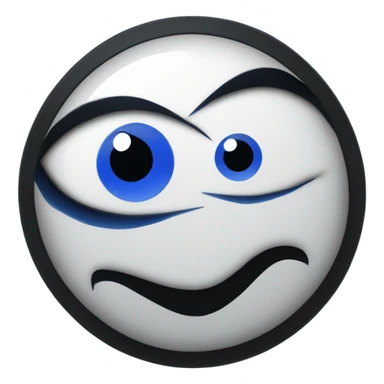 Black evil eye sticker