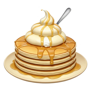 Pancake w icecream on top  sticker