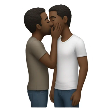 Two white guys kissing  sticker