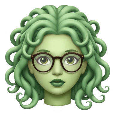 Medusa Versace with glasses  sticker