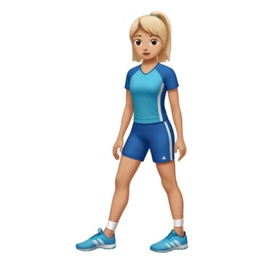 A women standing with her fot and big toe pressed against a wall, facing the wall, for rehab purposes sticker