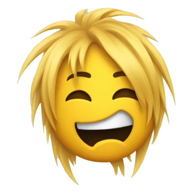 yellow ios emoji face ripping out its hair  sticker