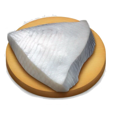 white fish steak with the silver skin sticker