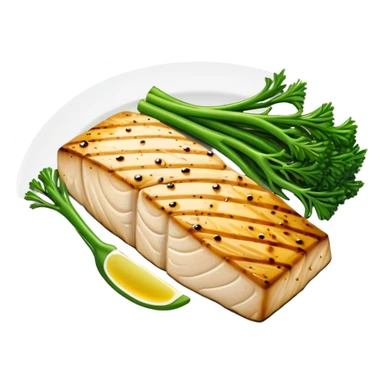 Mahi Mahi and broccolini sticker
