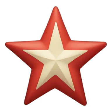 Red star written inside PT sticker