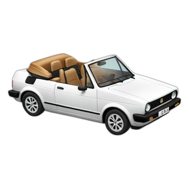 Golf cabriolet sticker