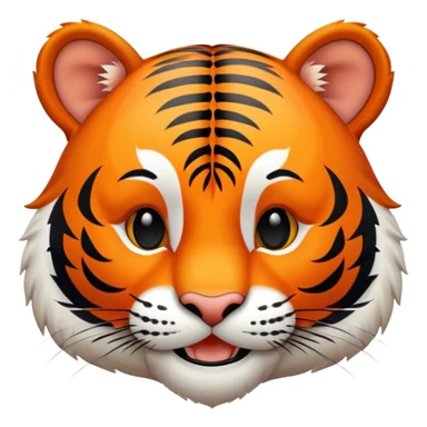 happy smiling tiger sticker