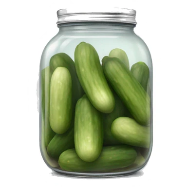 A festive jar of pickles sticker