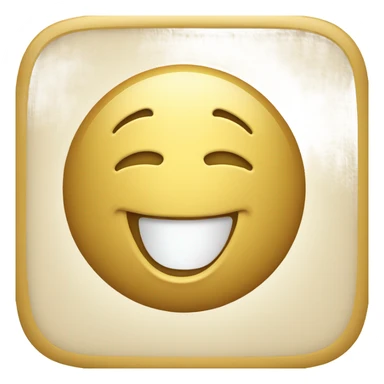 Golden speaking emoji sticker
