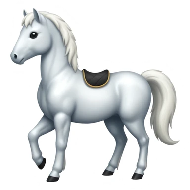 white pony sticker
