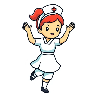 Nurse dancing  sticker