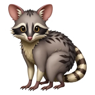 Genet-Marsupial-Possum-Vernid-Sergal-Fakémon-hybrid sticker