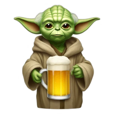 Yoda-drink-beer sticker