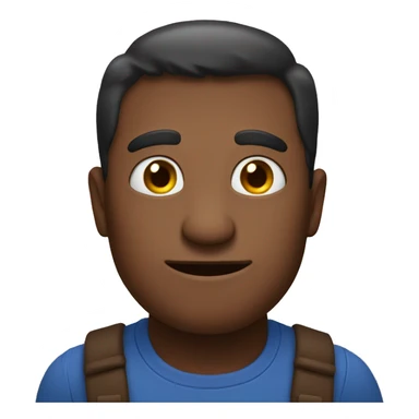 A man witha large mole sticker