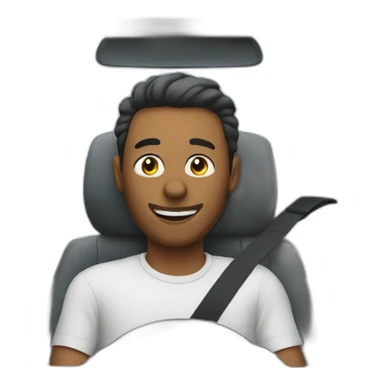 Man in a car going fast sticker